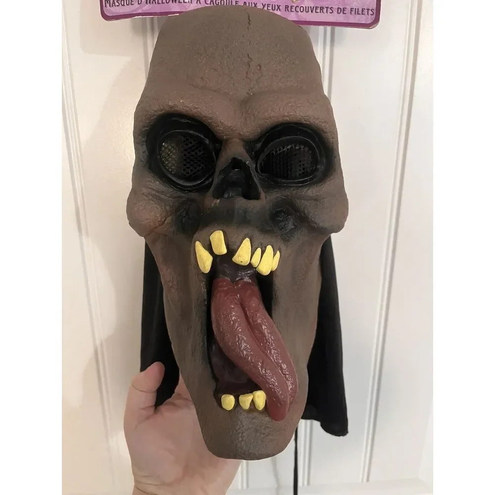New!‎ Vintage 1997 The Paper Magic Group Scary Hooded Halloween Mask Deadstock